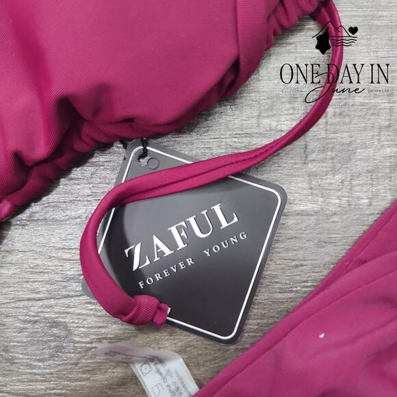 Zaful Adjustable Triangle Tie Side Bikini Swimsuit Size M - Picture 2 of 5